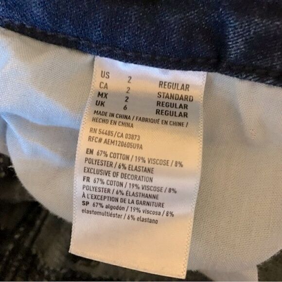 American Eagle Jeans ‘Artist Crop’ ‘360 Next Level Stretch’ ‘AEO Denim X4’ Sz 2 - Picture 3 of 4